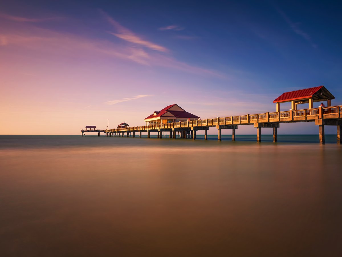 Sunset over Pier 60 in Clearwater, Florida