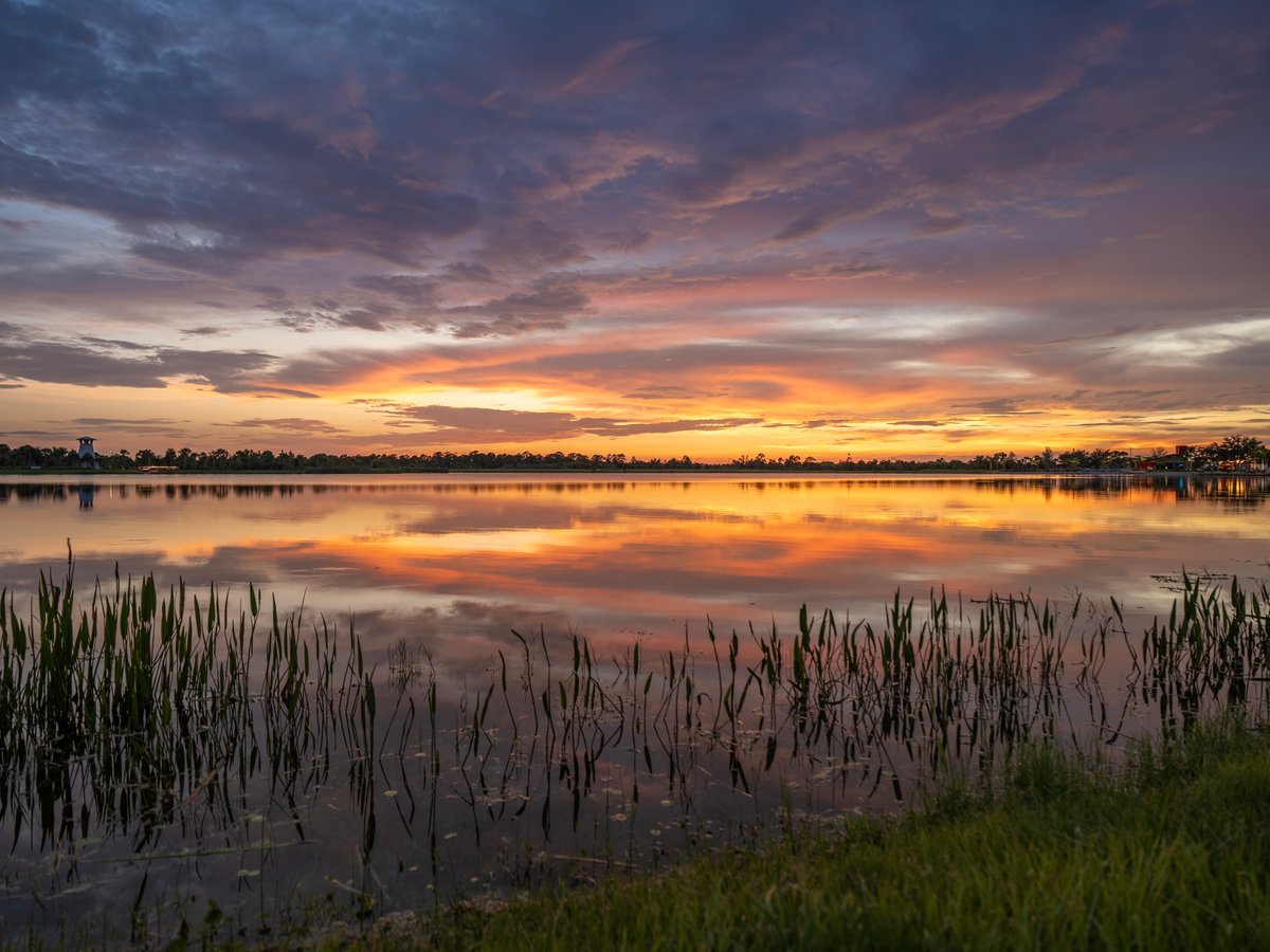 Sunset over Wellen Park in Venice, Florida