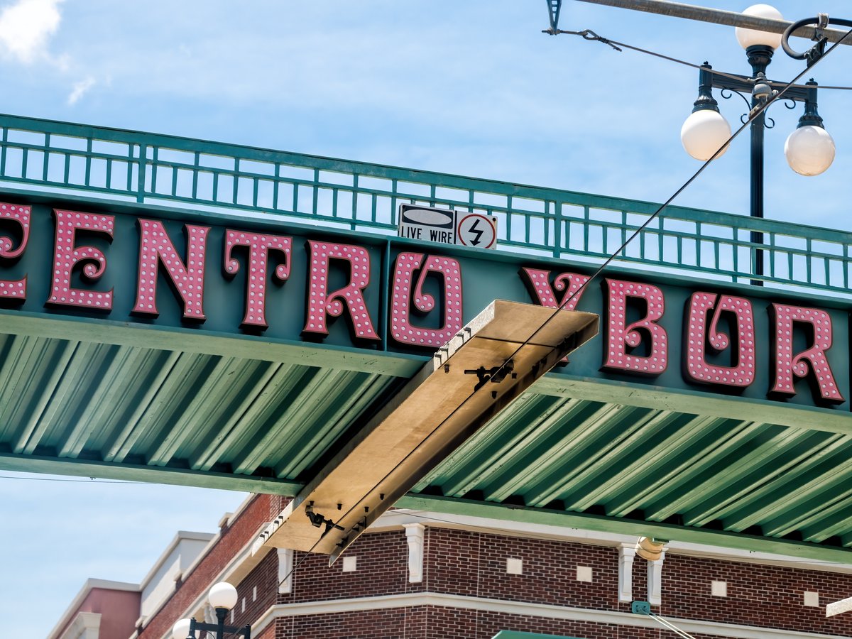 Latin American district of Centro Ybor in Tampa, Florida