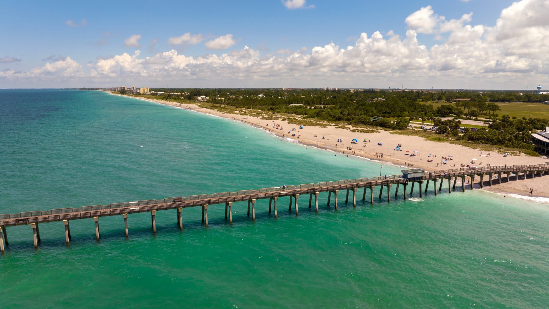 Venice, Florida beachfront on the Gulf Coast, representing local adult day care services.